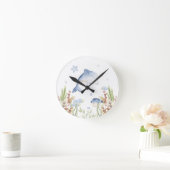 海の子供部屋装飾の下でイルカ ラウンド壁時計 (ホーム)