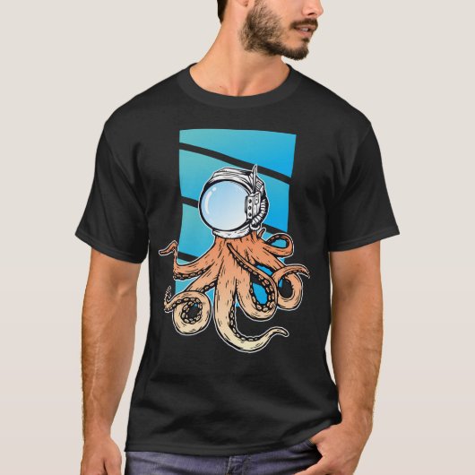 海の宇宙飛行士 – ブルーシー – 宇宙飛行士ヘルム Tシャツ (正面)