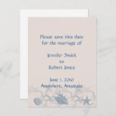 海の宝はがき、日付を保存 案内ポストカード (正面/裏面)