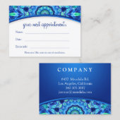 海の宝石の曼荼羅のアポイントメントカード 予約カード (正面/裏面)