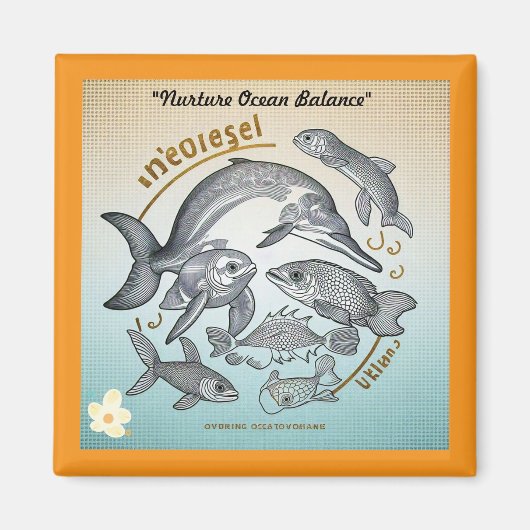 「海の宝石」 マグネット (正面)