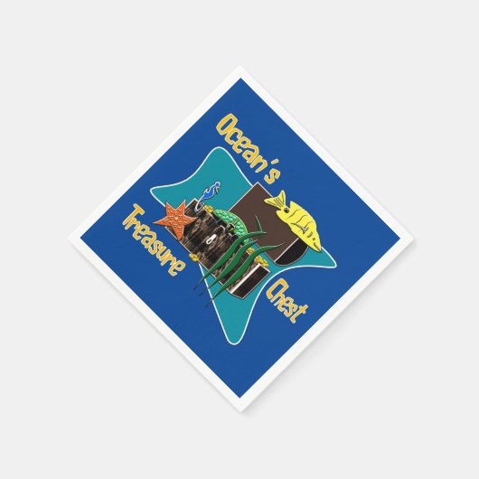 海の宝箱のナプキン スタンダードカクテルナプキン (角)