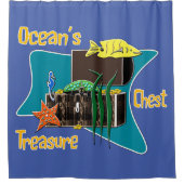 海の宝箱 シャワーカーテン (正面)