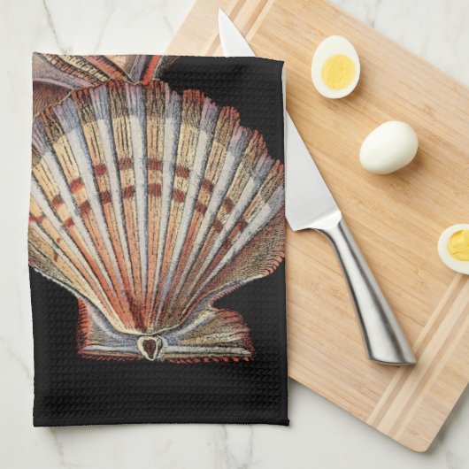 海の宝 キッチンタオル (四つ折り)