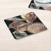 海の宝 スクエアペーパーコースター (アングル)