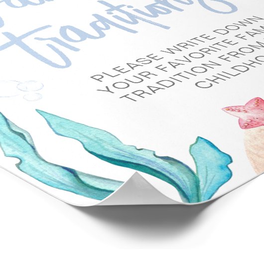 海の家族のお気に入りの伝統ゲームの下で ポスター (角)