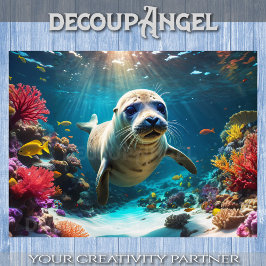 海の小さな放浪者 – Decopage - 薄葉紙