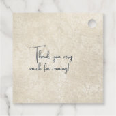 海の小さな真珠の赤ちゃんシャワーの下で フェイバータグ (裏面)