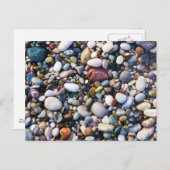 海の小石 ビーチの石 ロードス島 ギリシャ ポストカード (正面/裏面)