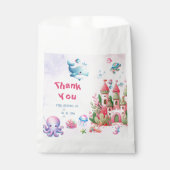 海の少女のベビーシャワーの下のピンク フェイバーバッグ (正面)