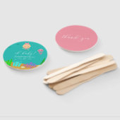 海の少女の下の可愛い人魚の赤ちゃんシャワー ハンドファン (組立なし)