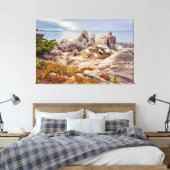 海の岩 キャンバスプリント (インサイチュ (寝室))