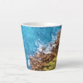 海の岩、ビュー1 カフェラテマグ (正面)