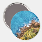 海の岩、ビュー1 マグネット (正面/裏面)