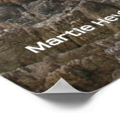 海の岩 ポスター (角)