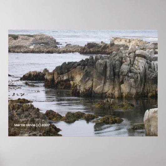 海の岩 ポスター (正面)