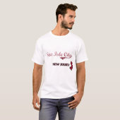 海の島都市ニュージャージー都市クラシック Tシャツ (正面フル)