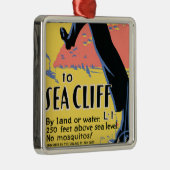 海の崖へたった一つの長いステップ メタルオーナメント (右)