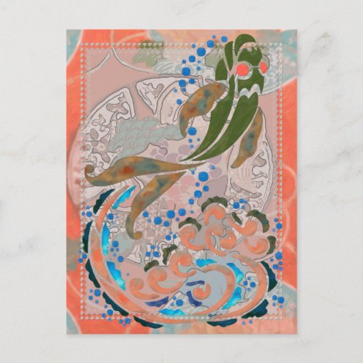 海の平和アジアフォーク ポストカード (正面)