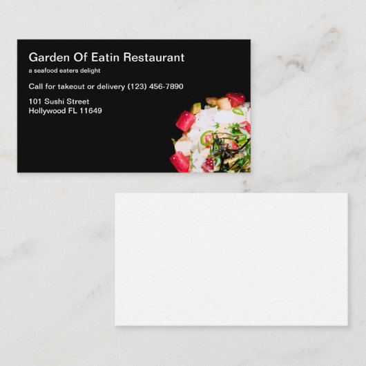 海の幸すし屋モダンの名刺 名刺 (正面/裏面)