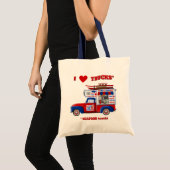 海の幸のトラック大好き トートバッグ (正面(商品))