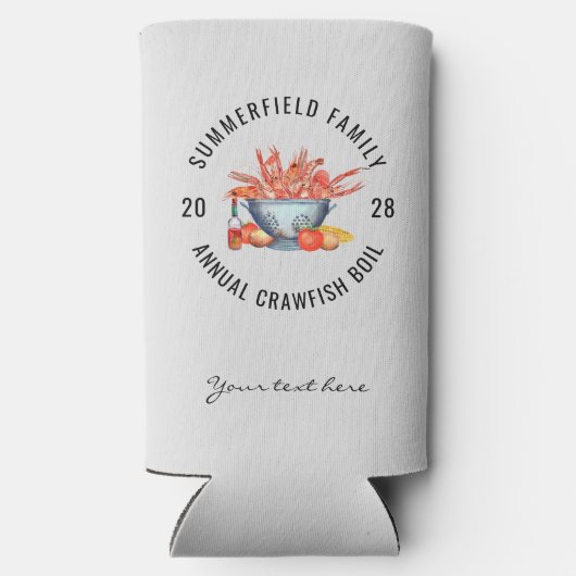 海の幸のボイル サマー カニパーティー カスタム スリム缶クーラー (裏面)