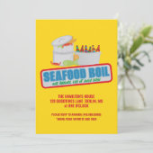海の幸を煮込んだ4th of Julyパーティーの年次招待状 招待状 (スタンド正面)