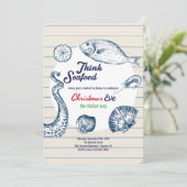 海の幸ディナー・パーティーの招待状 招待状 (スタンド正面)