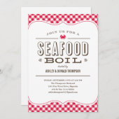 海の幸パーティーの招待状 招待状 (正面/裏面)