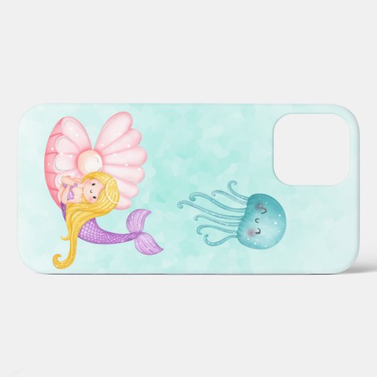 海の底のかわいい人魚 Case-Mate iPhoneケース (裏面 (横))