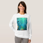 海の底を見て – シーフィッシュデザイン Tシャツ (正面フル)