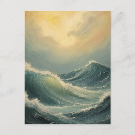 海の怒りの夜明け ポストカード (正面)