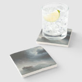 海の怒り（イヴァン・アイヴァゾフスキー著） ストーンコースター (横)