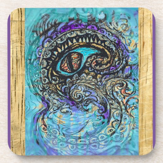 海の怪物の目 コースター (正面)