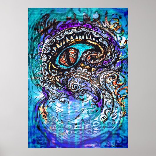 海の怪物の目 ポスター (正面)