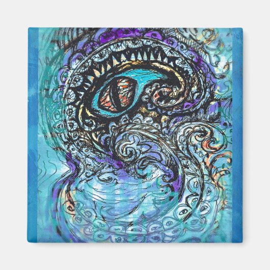 海の怪物の目 マグネット (正面)