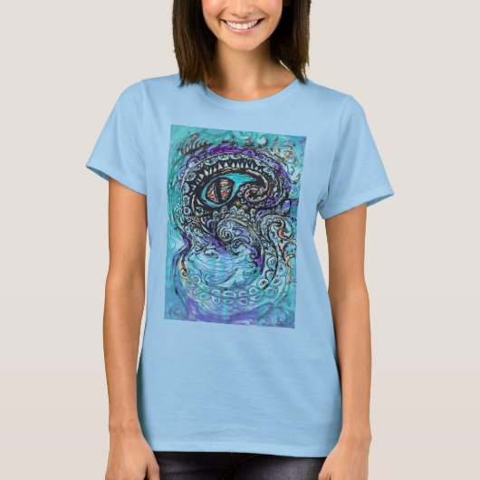 海の怪物の目 Tシャツ (正面)