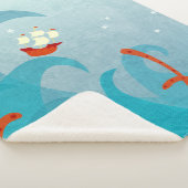 海の怪物セーリング シェルパブランケット (3/4)