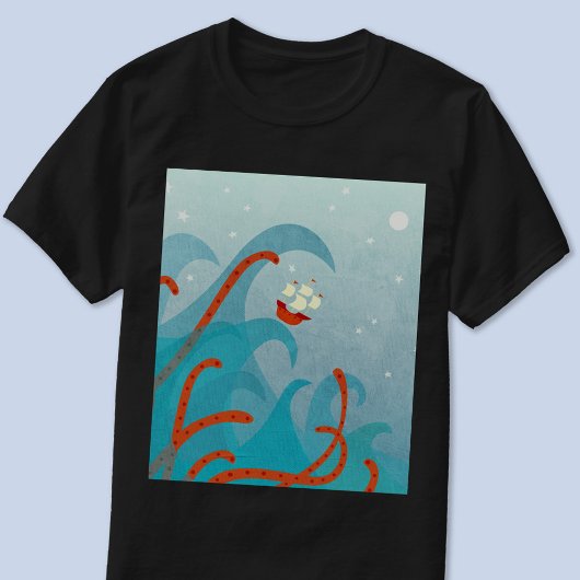 海の怪物セーリング Tシャツ