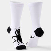 海の怪物、ブルーとブラッククラーケンと船 ソックス (傾斜あり)