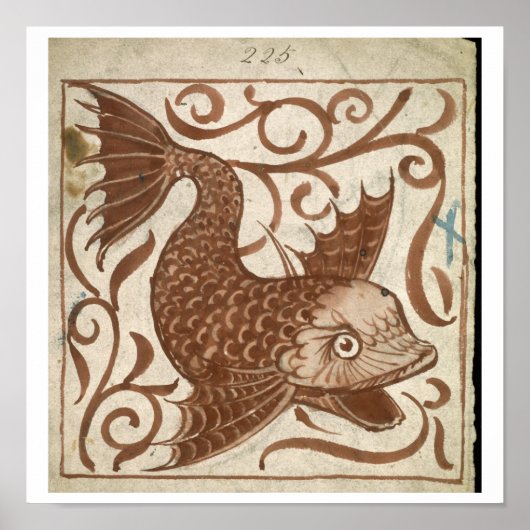 海の怪物(紙付き) ポスター (正面)