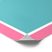 海の恋人の女の子海洋生物ピンクカニアートポスター ポスター (角)