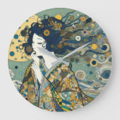 「海の息」 ラージ壁時計 (正面)