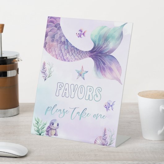 海の恵みの下で。人魚の誕生日の好意 台座サイン (インサイチュ)