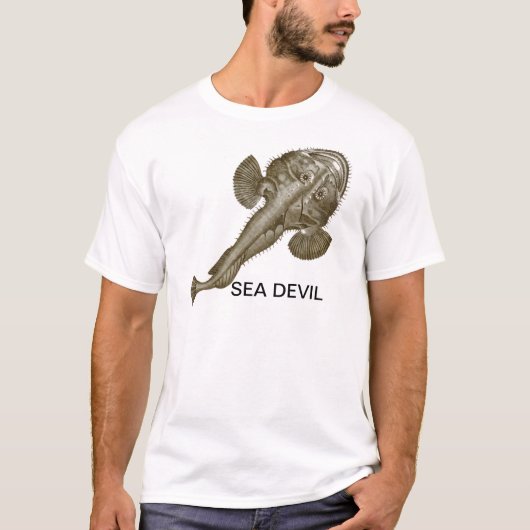 海の悪魔の魚 Tシャツ (正面)