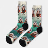 海の愛 – カスタム写真 ソックス (左)