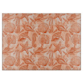 海の手描きのパターン カッティングボード (正面)