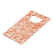 海の手描きのパターン クレジットカード栓抜き (正面アングル)