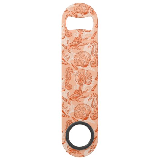 海の手描きのパターン スピード栓抜き (正面)