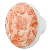 海の手描きのパターン セラミックノブ (右)